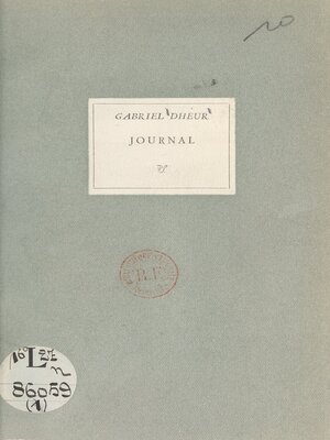 cover image of Journal